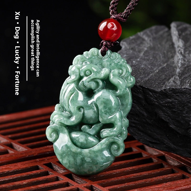 Malika Gems Zodiac Jade Necklace – Chinese Zodiac Energy Pendant