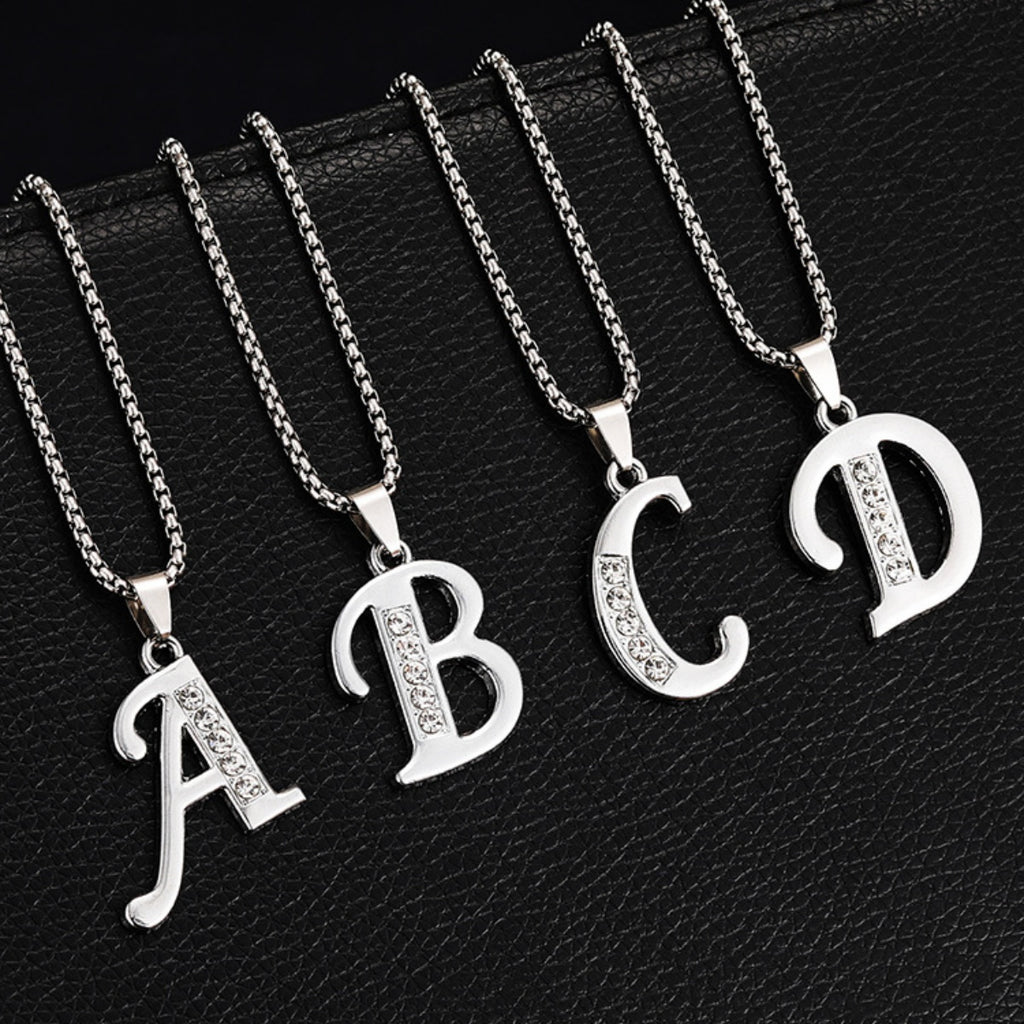 Malika Gems Alphabet Necklace – Diamond Letter Collection