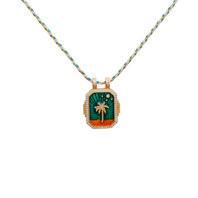 Malika Gems Tarot Energy Necklace – Symbolic Spiritual Pendant
