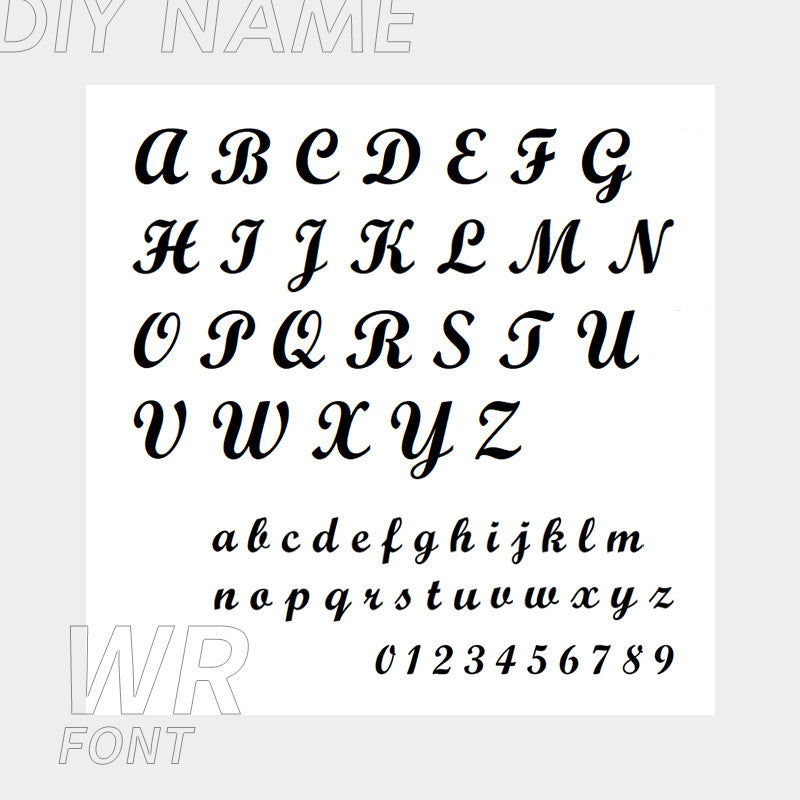Stainless Steel English Name Necklace, Personalized DIY Fashion Necklace