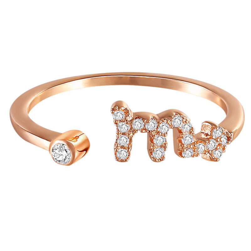 Zodiac Diamond Ring