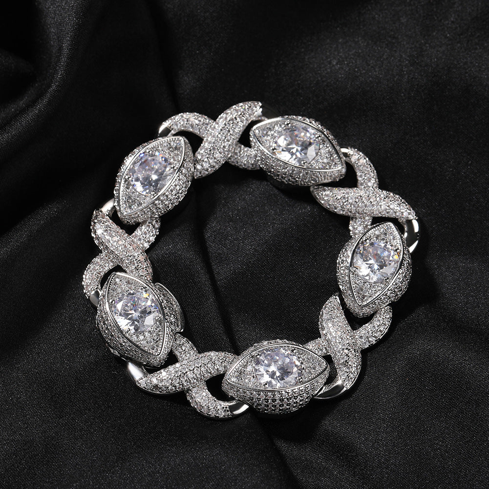 Malika Gems Infinity Cuban Necklace – Bold Protection Chain
