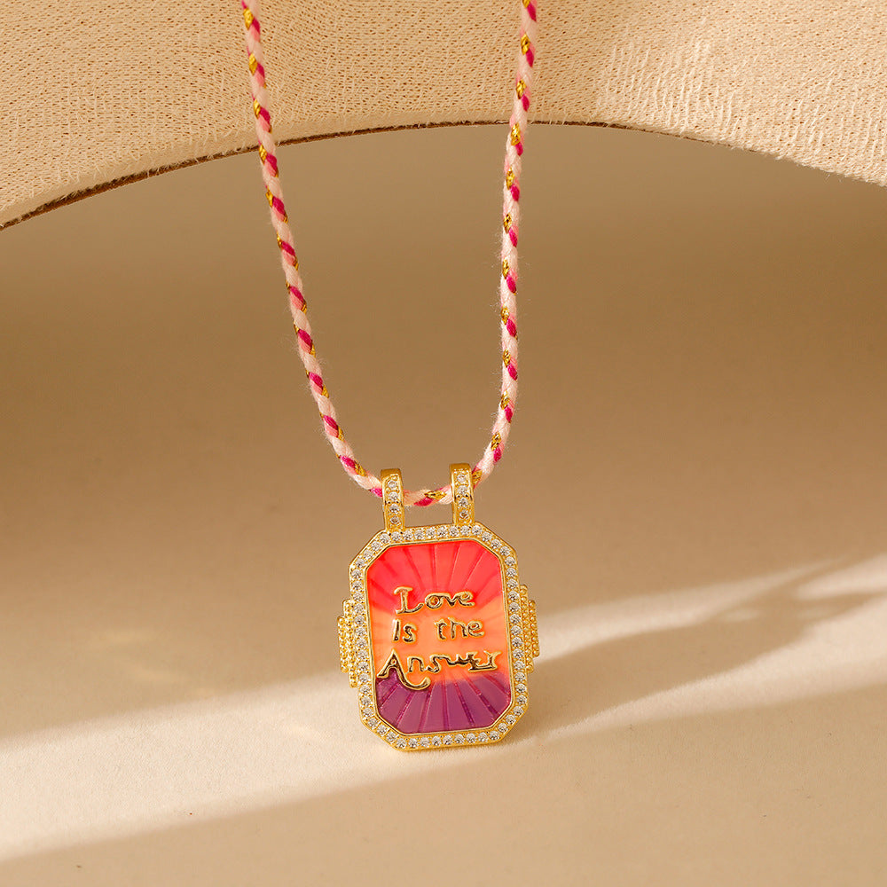 Malika Gems Tarot Energy Necklace – Symbolic Spiritual Pendant