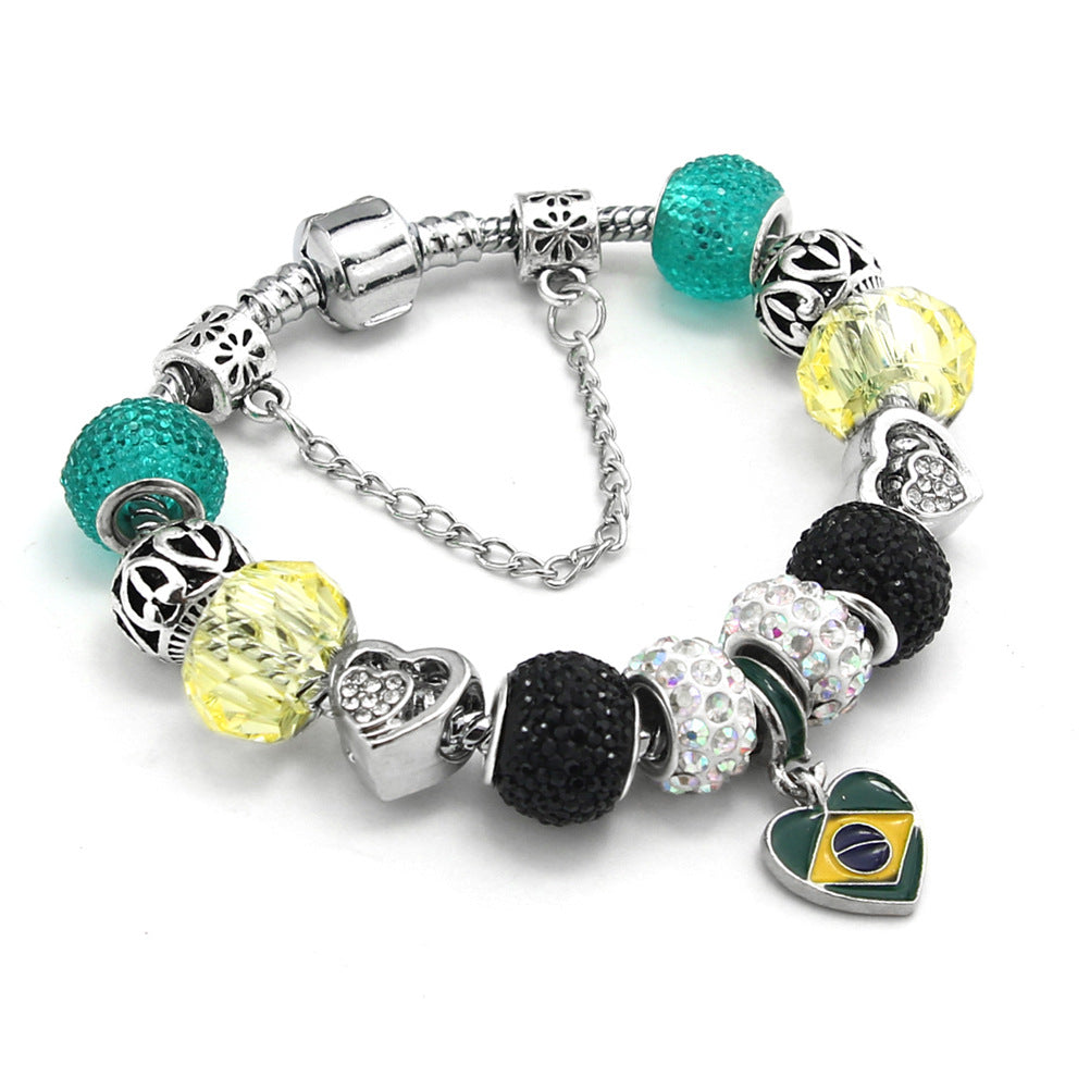 National Flag Beaded Bracelet Souvenir Bracelet Bracelet