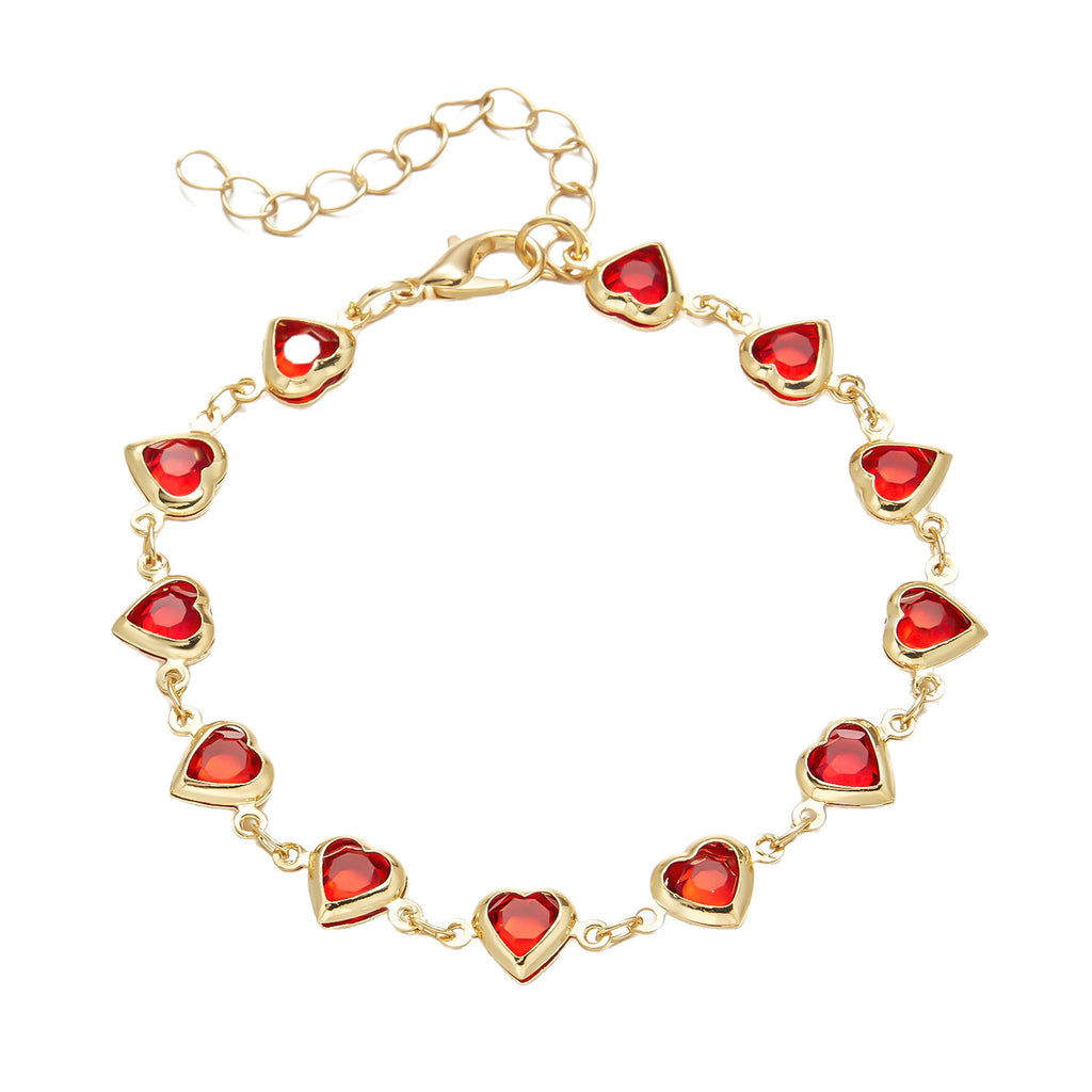 Malika Gems Red Diamond Luxe Necklace – Elegant Statement Piece