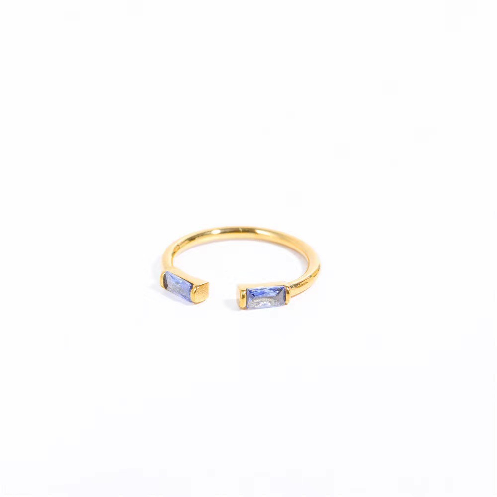 Female 12 Zodiac Birthstone Micro Inlaid Ring
