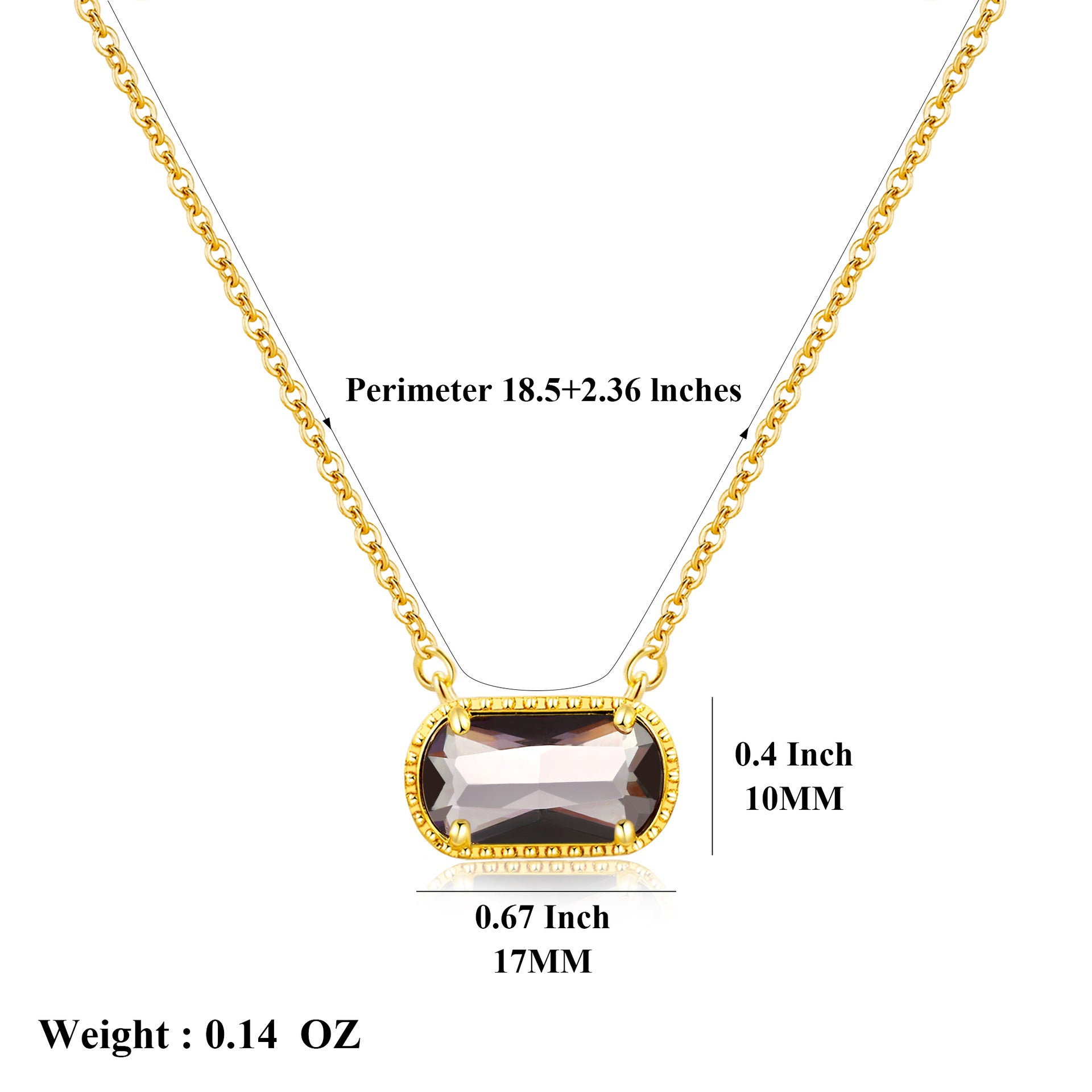 Malika Gems Birthstone Energy Necklace – 12 Stone Alignment Pendant