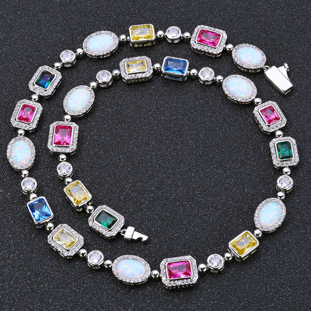 Malika Gems Color Aura Necklace – Vibrant Gemstone Energy Piece