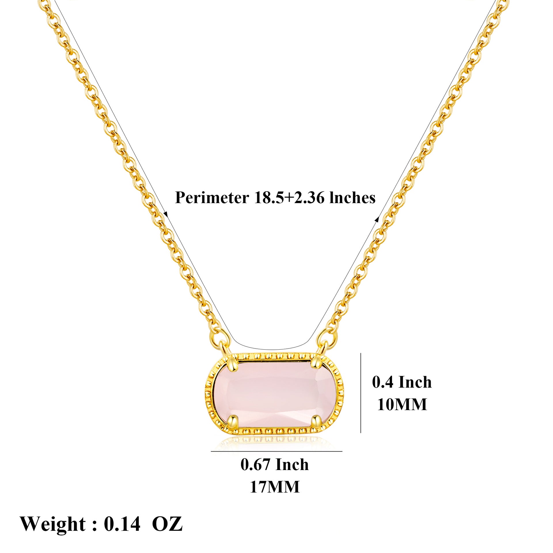 Malika Gems Birthstone Energy Necklace – 12 Stone Alignment Pendant