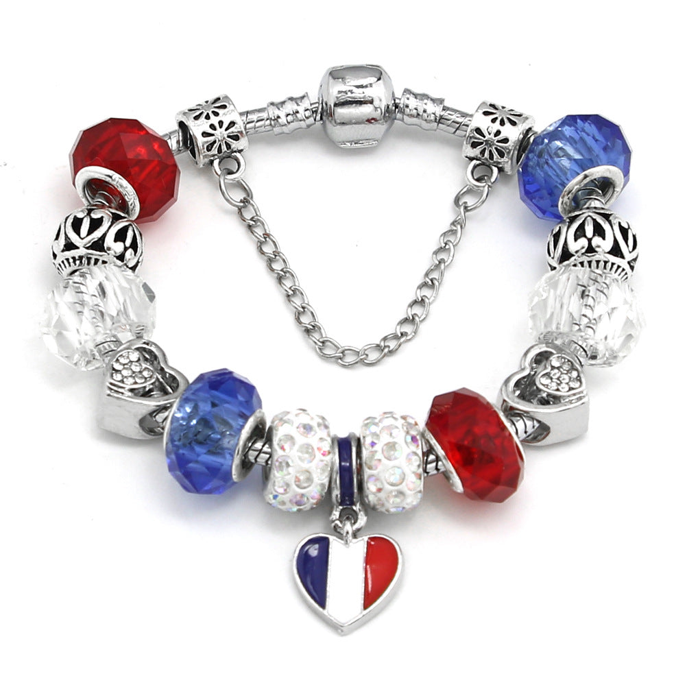 National Flag Beaded Bracelet Souvenir Bracelet Bracelet