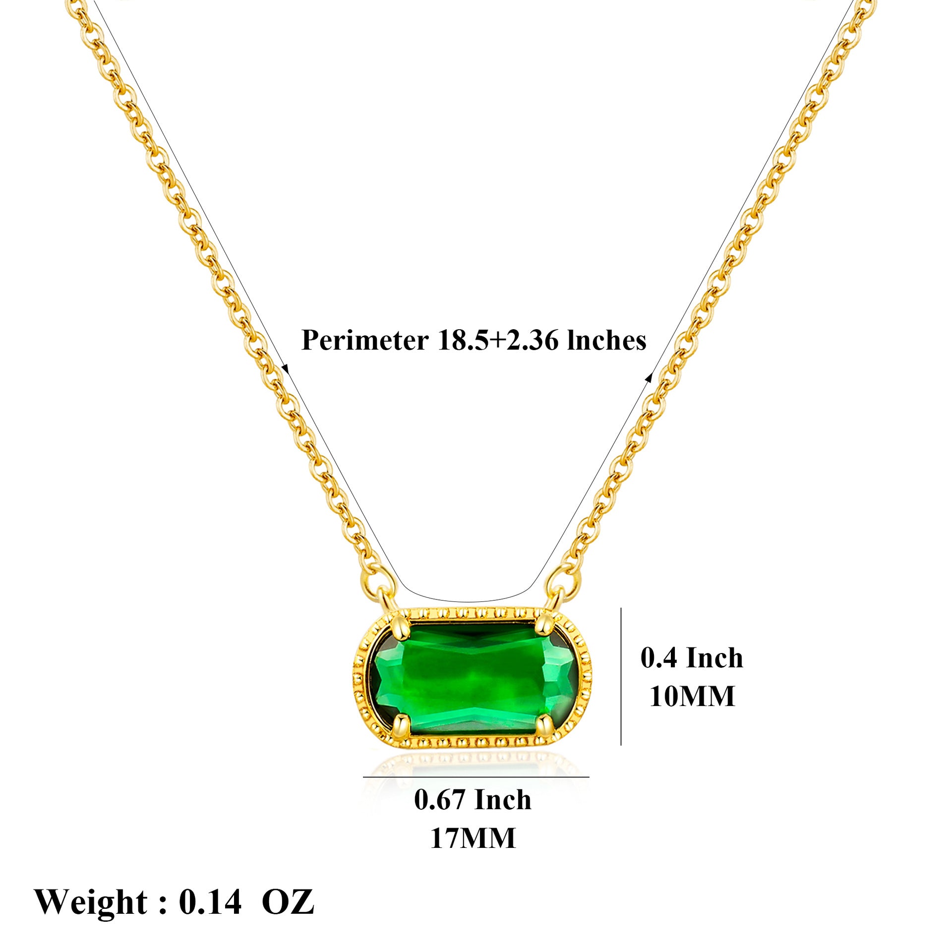 Malika Gems Birthstone Energy Necklace – 12 Stone Alignment Pendant