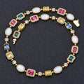 Malika Gems Color Aura Necklace – Vibrant Gemstone Energy Piece
