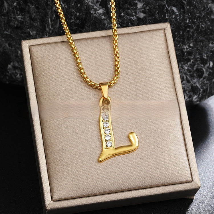 Malika Gems Alphabet Necklace – Diamond Letter Collection