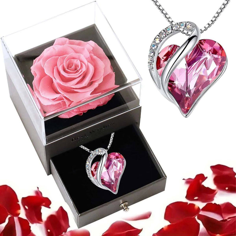 Malika Gems Ocean Heart Necklace – Sea-Inspired Love Pendant