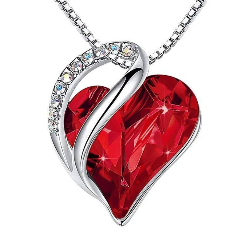 Malika Gems Ocean Heart Necklace – Sea-Inspired Love Pendant