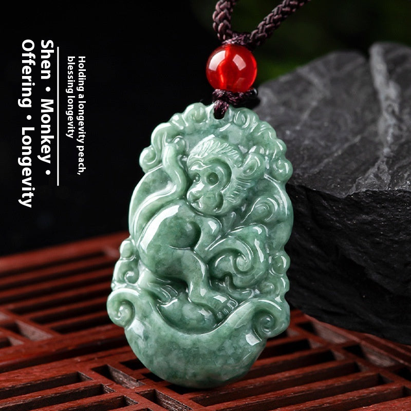 Malika Gems Zodiac Jade Necklace – Chinese Zodiac Energy Pendant