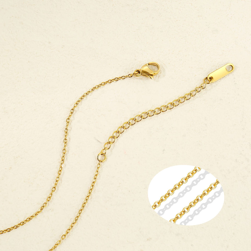 Malika Gems Birthstone Energy Necklace – 12 Stone Alignment Pendant