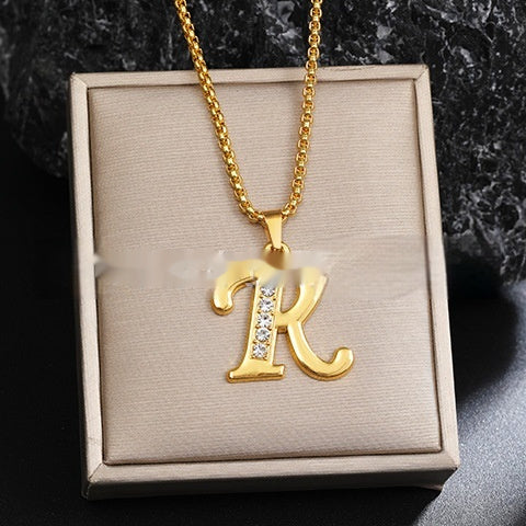 Malika Gems Alphabet Necklace – Diamond Letter Collection