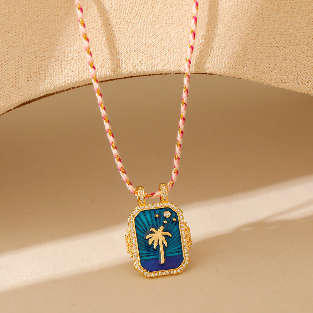 Malika Gems Tarot Energy Necklace – Symbolic Spiritual Pendant