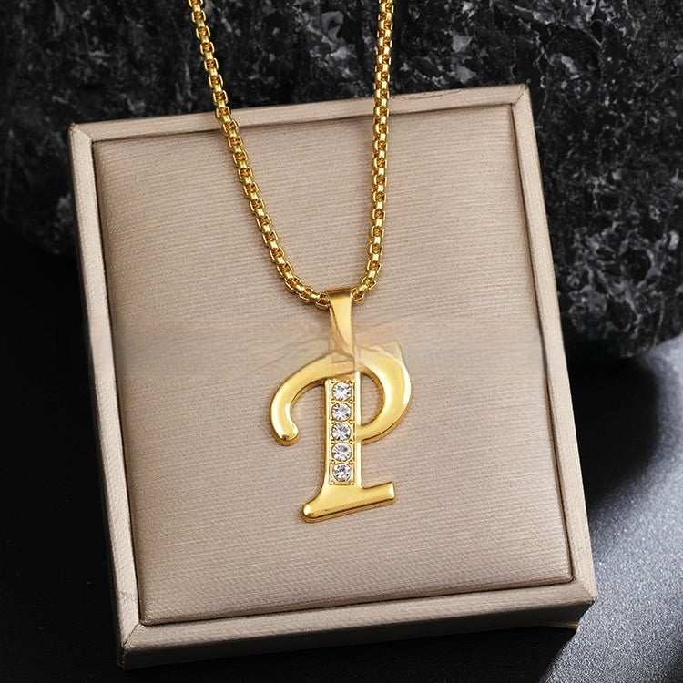 Malika Gems Alphabet Necklace – Diamond Letter Collection