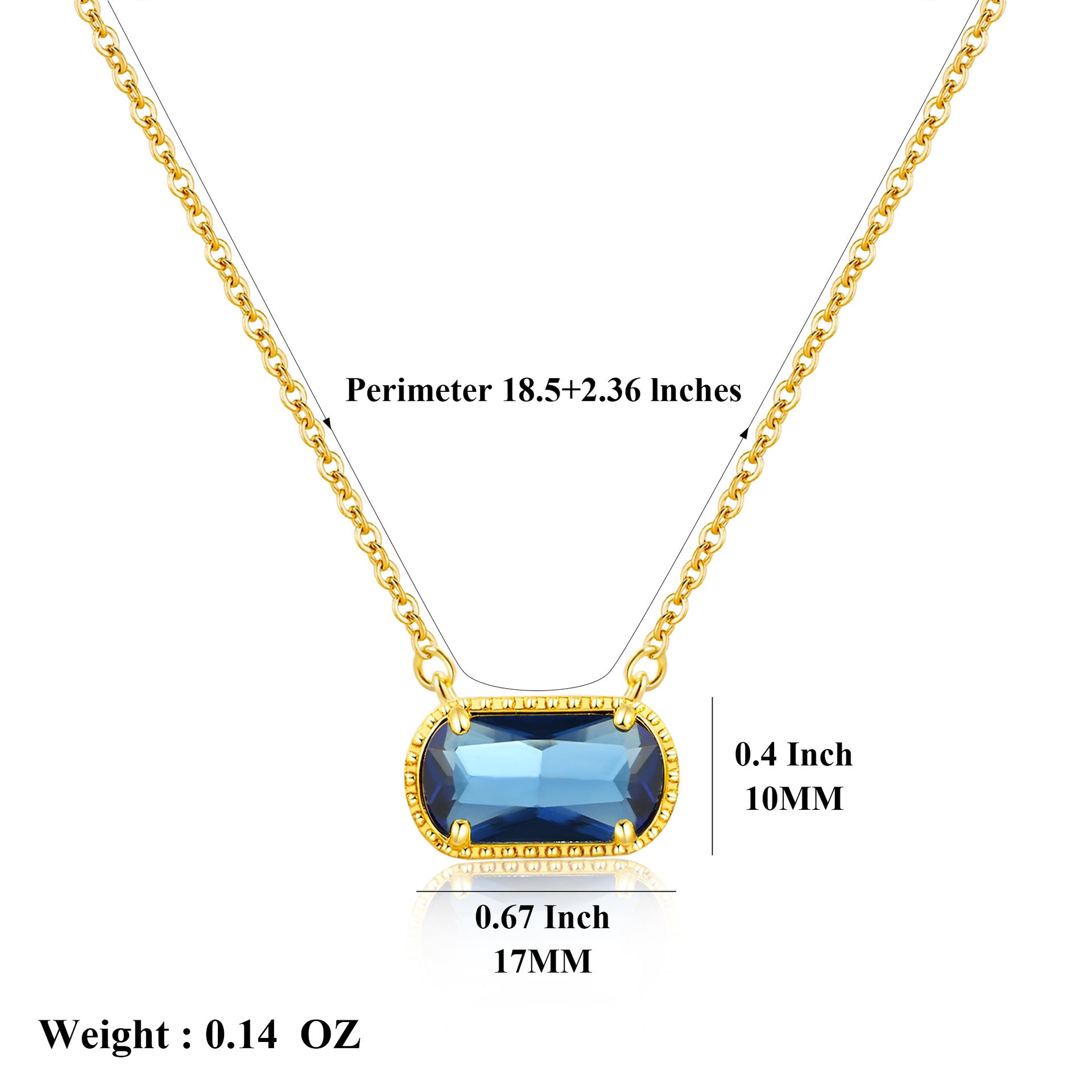Malika Gems Birthstone Energy Necklace – 12 Stone Alignment Pendant