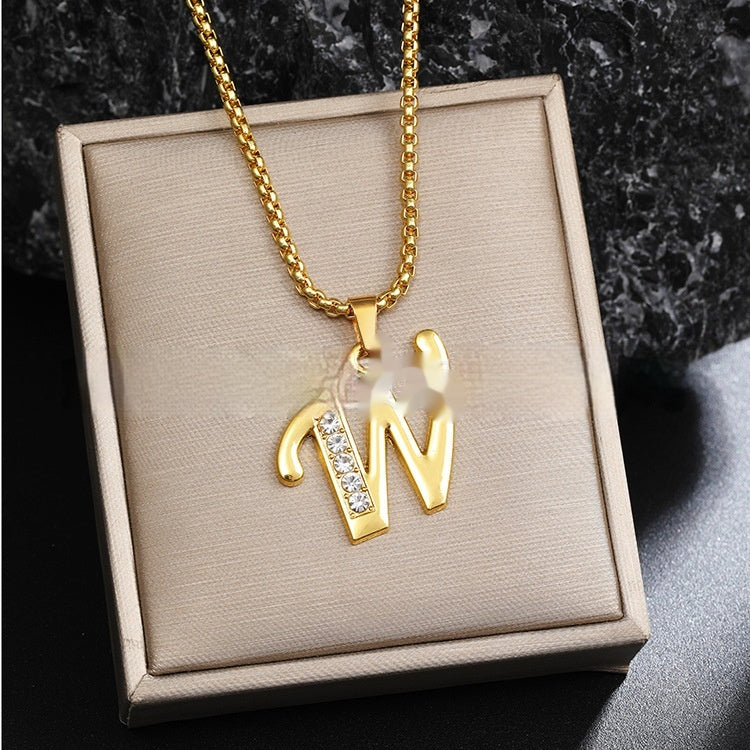 Malika Gems Alphabet Necklace – Diamond Letter Collection
