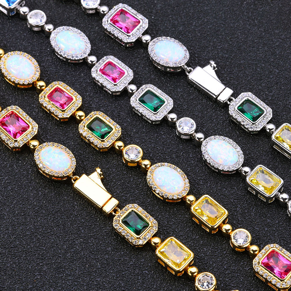 Malika Gems Color Aura Necklace – Vibrant Gemstone Energy Piece