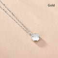 Women's Fashionable Simple Sterling Silver Solitaire Necklace With Twelve Zodiac Signs