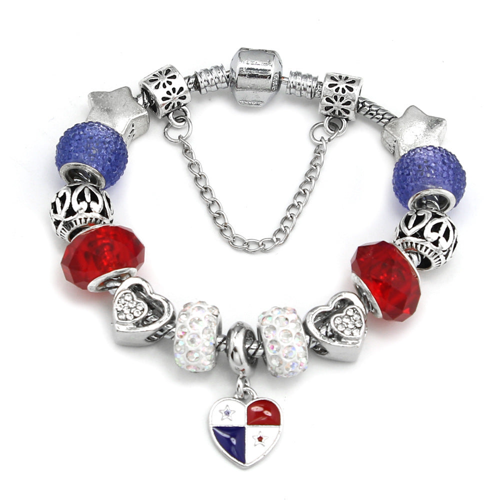 National Flag Beaded Bracelet Souvenir Bracelet Bracelet