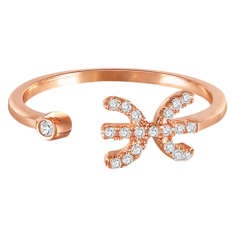 Zodiac Diamond Ring
