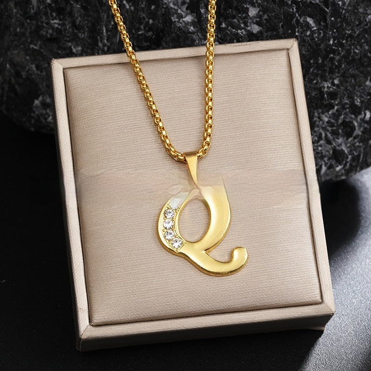 Malika Gems Alphabet Necklace – Diamond Letter Collection