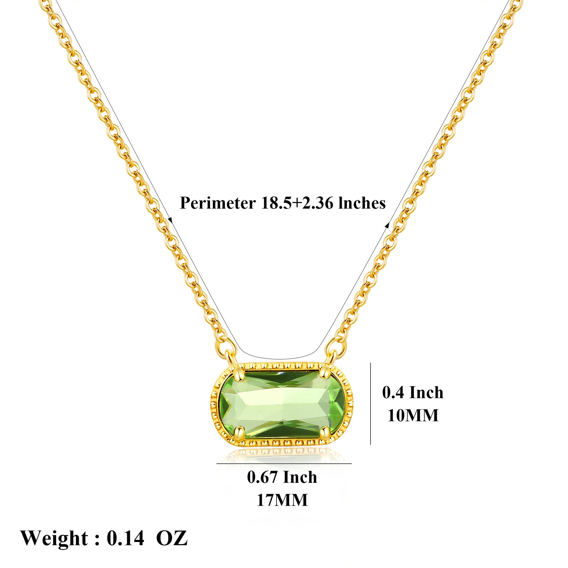 Malika Gems Birthstone Energy Necklace – 12 Stone Alignment Pendant