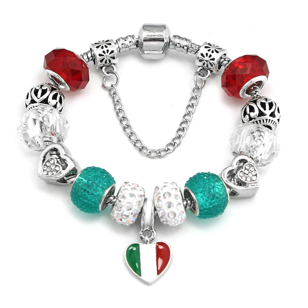 National Flag Beaded Bracelet Souvenir Bracelet Bracelet