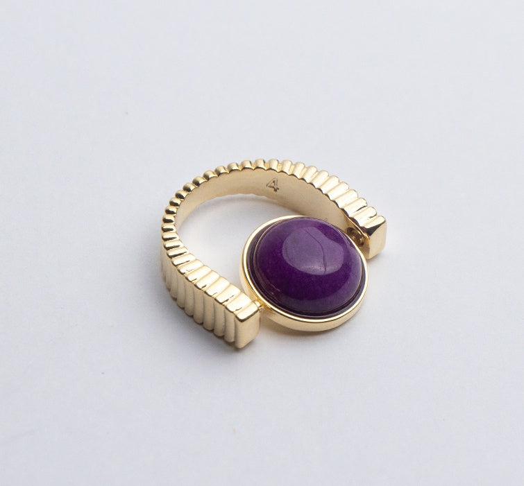 Original Fidget Spinner Rings Natural Stone Rings Replaceable Spinners For Anxiety And Stress Relief Jewelry Gifts