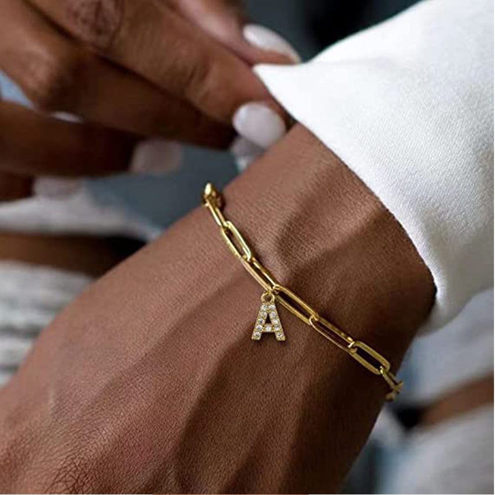 Women's Fashion New Initial Letter Bracelet
