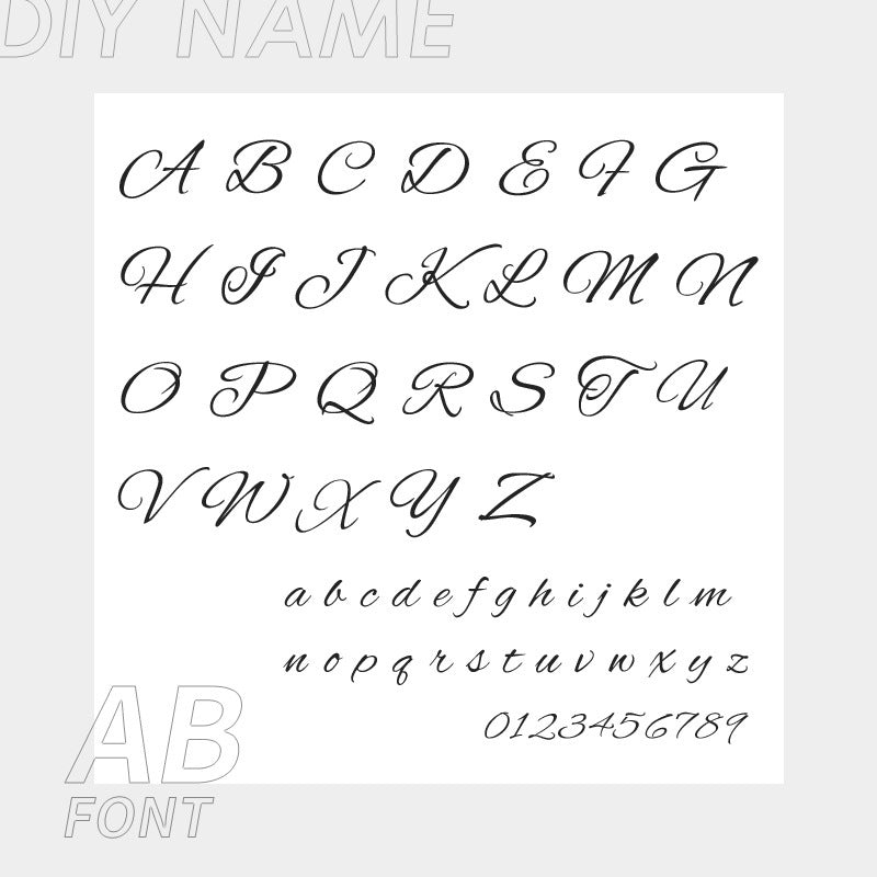Stainless Steel English Name Necklace, Personalized DIY Fashion Necklace