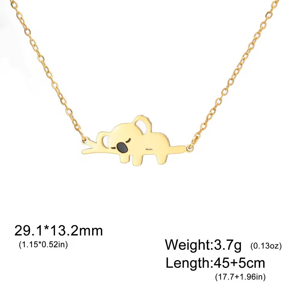 Malika Gems Koala Comfort Necklace – Calm & Gentle Energy Pendant