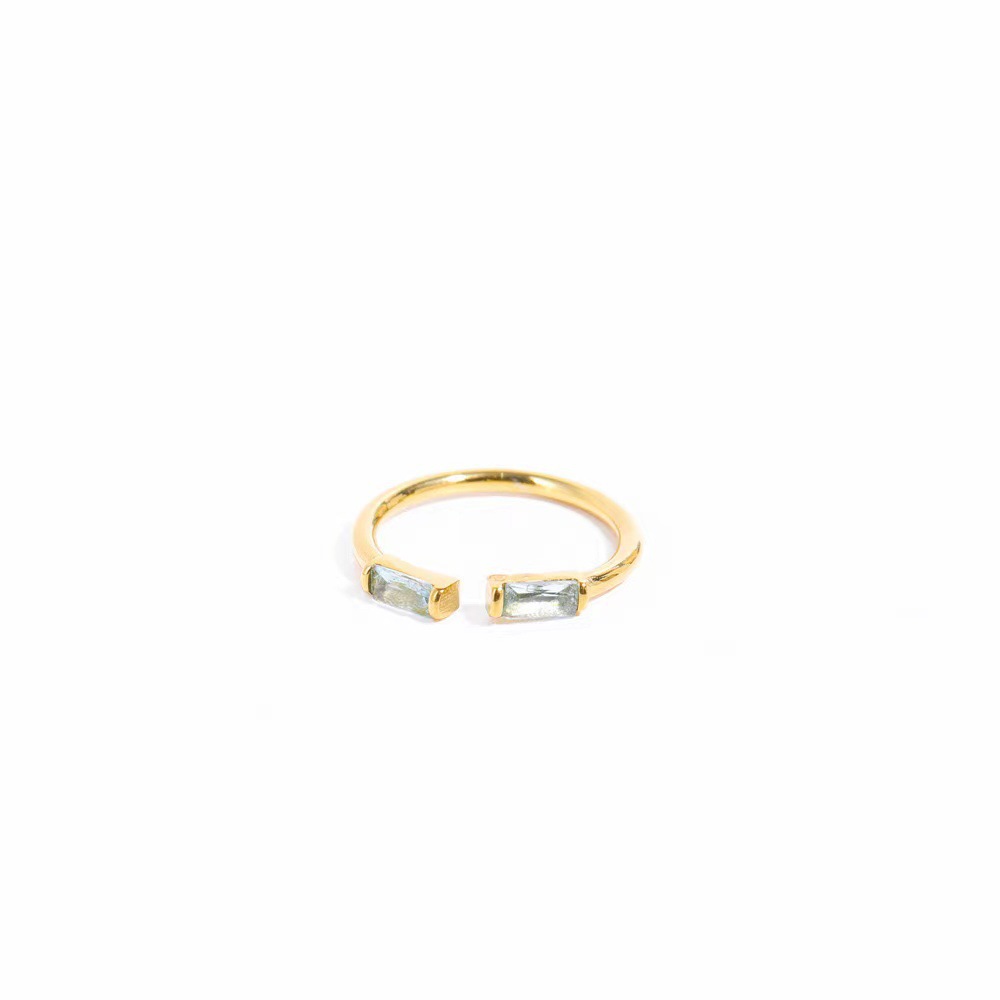 Female 12 Zodiac Birthstone Micro Inlaid Ring