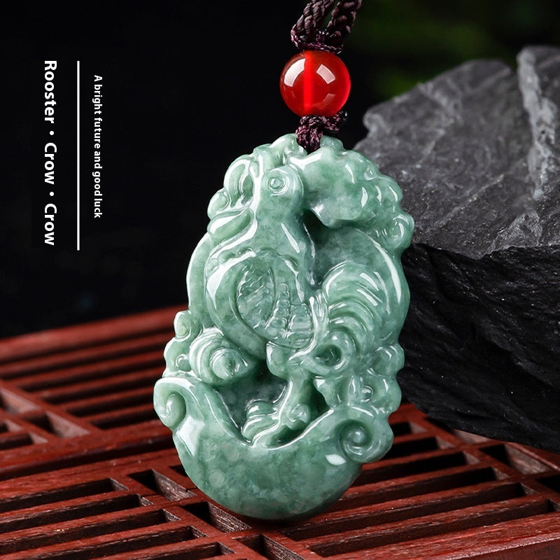 Malika Gems Zodiac Jade Necklace – Chinese Zodiac Energy Pendant