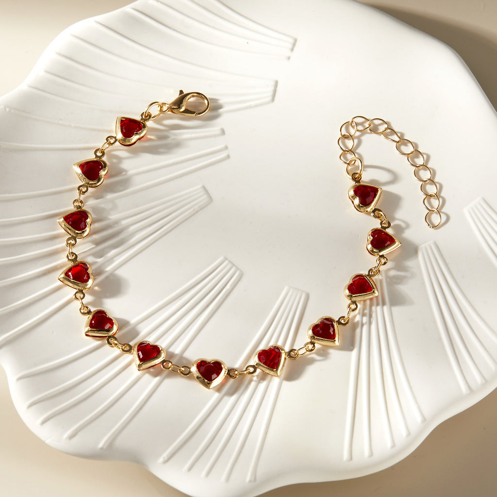 Malika Gems Red Diamond Luxe Necklace – Elegant Statement Piece