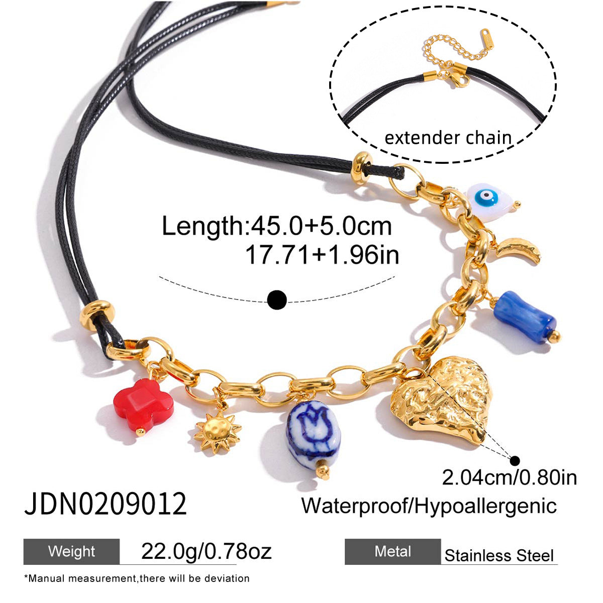 Malika Gems Retro Heart Necklace Set – Timeless Love Collection