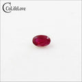 3mm*5mm natural blood red ruby loose gemstone oval cut real ruby for jewelry DIY
