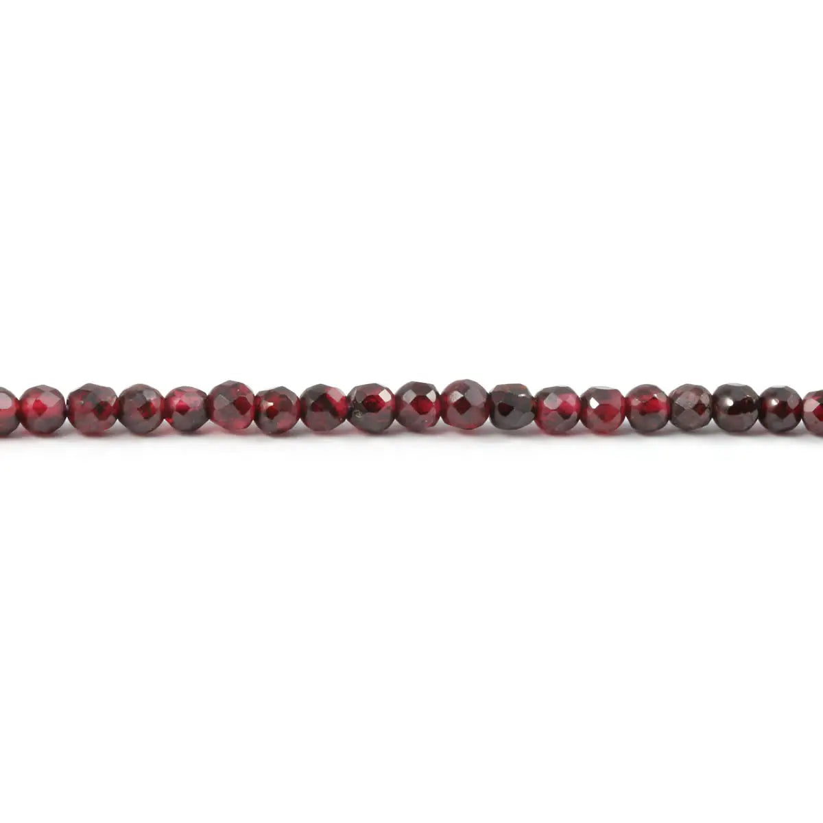 Natural Garnet Faceted Beads for Jewelry Making