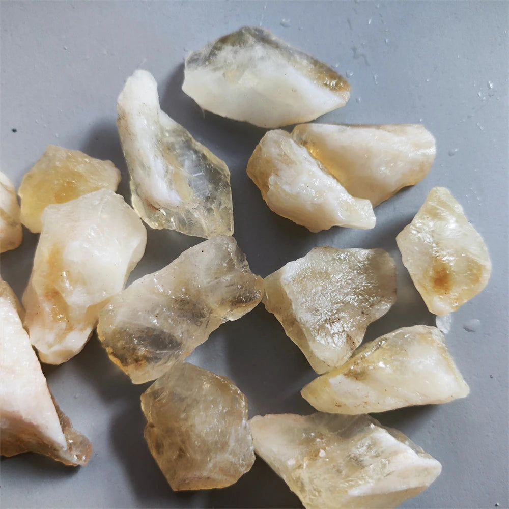 Natural Raw Citrine Healing Crystals for Jewelry Making Stone Mineral Specimen Collection Meditation Home Decoration Stone Gifts