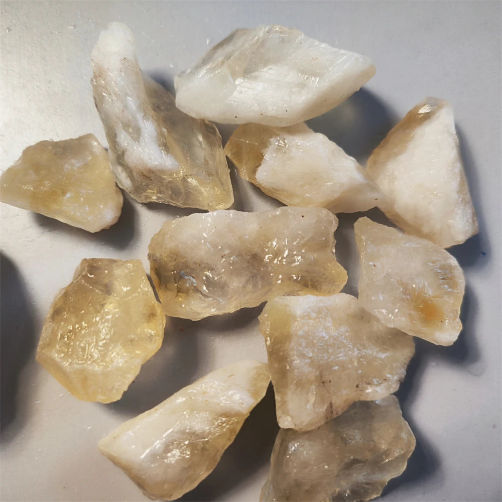 Natural Raw Citrine Healing Crystals for Jewelry Making Stone Mineral Specimen Collection Meditation Home Decoration Stone Gifts