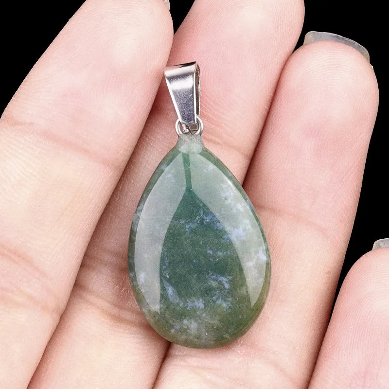 Amethyst Teardrop Birthstone Pendant Necklace