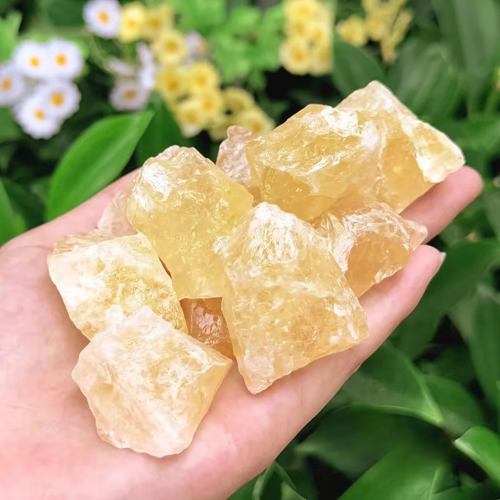 0.11/0.22/0.44lb Natural Citrine raw Stone, healing Crystal Home Decoration, Jewelry Making Bonsai Embellishment Loose Gemstones