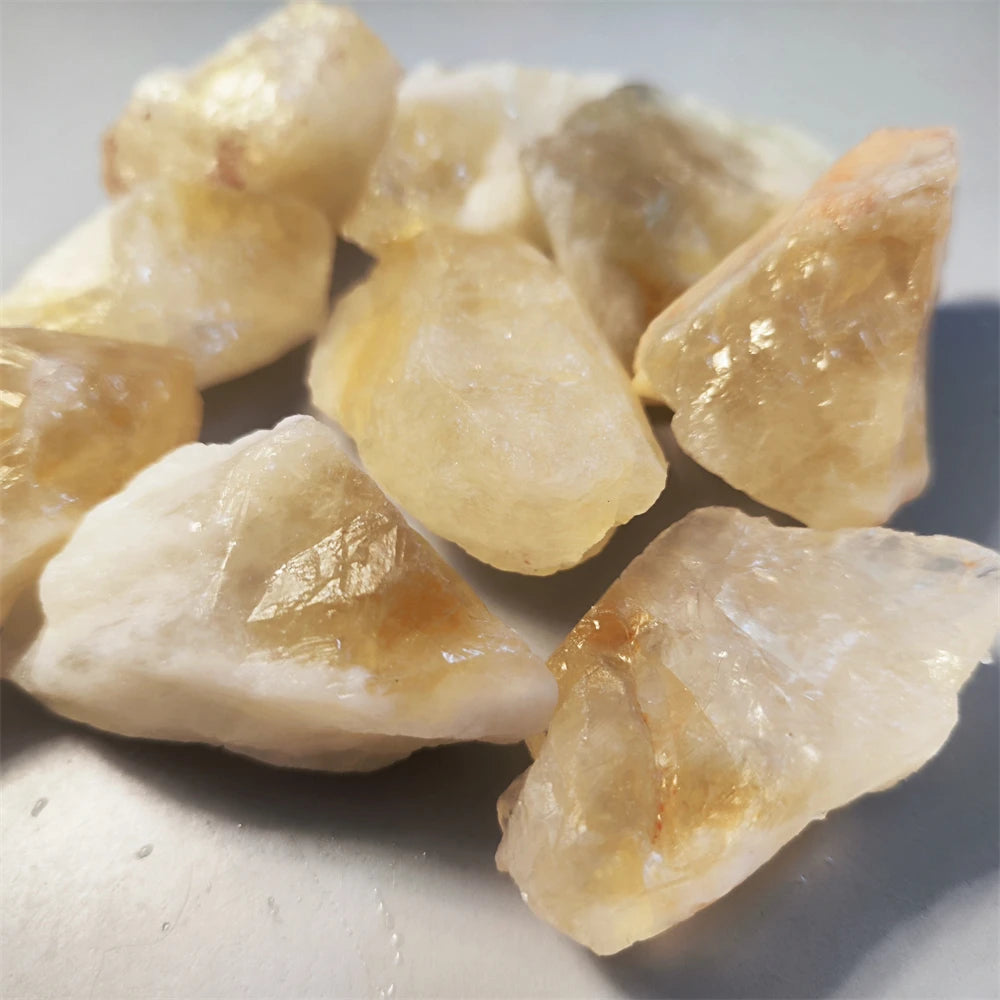 Natural Raw Citrine Healing Crystals for Jewelry Making Stone Mineral Specimen Collection Meditation Home Decoration Stone Gifts