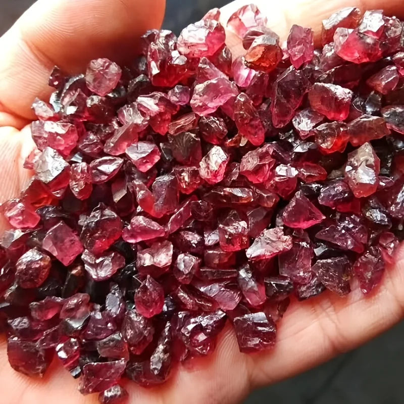 Natural Raw Garnet Crystal Chips for Jewelry Making