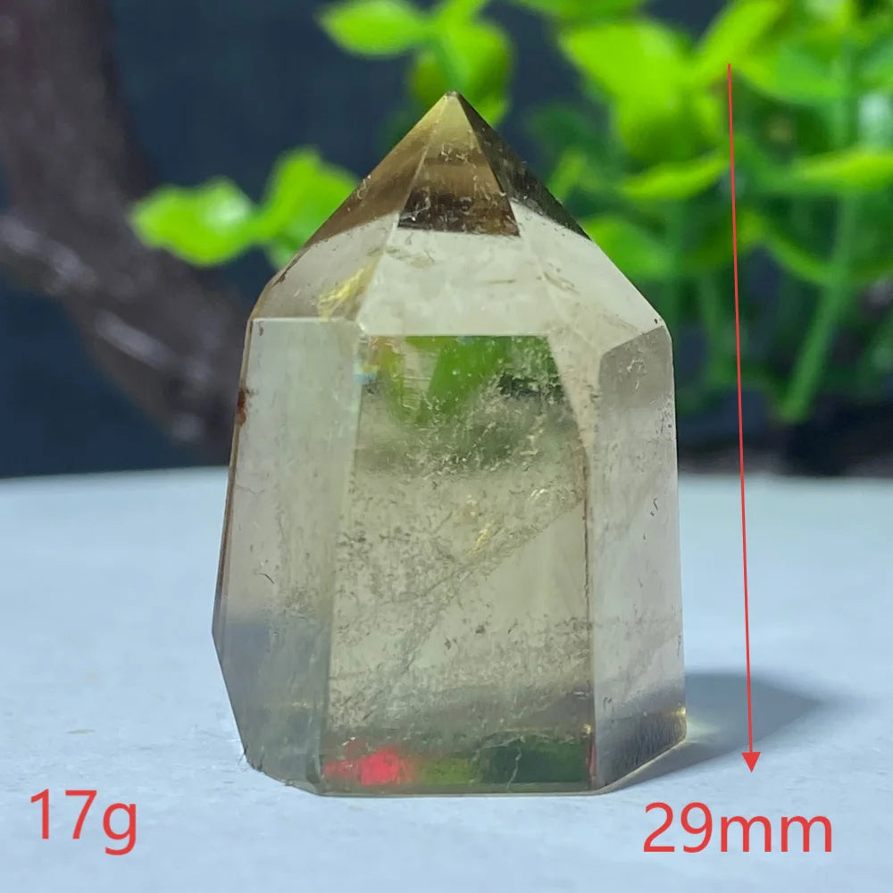 Natural Citrine Quartz Healing Pyramid Beautiful Home Decor Gift Mineral Stone Yellow Crystal Rod For Therapeutic Healing